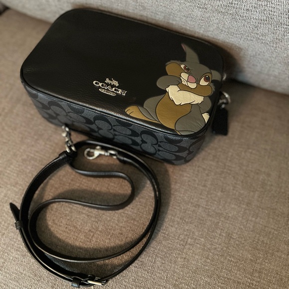 Disney x Coach Jess Crossbody Signature Canvas With Thumper Condition is EUC - Picture 1 of 14